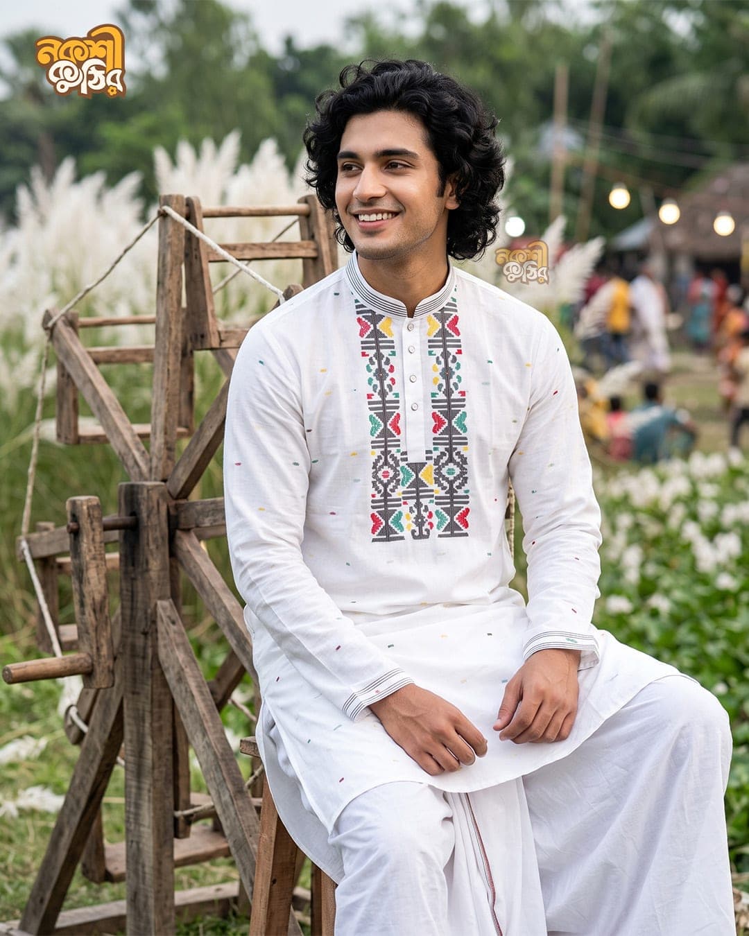 প্রিমিয়াম জামদানি পাঞ্জাবি — ক্লাসিক হোয়াইট